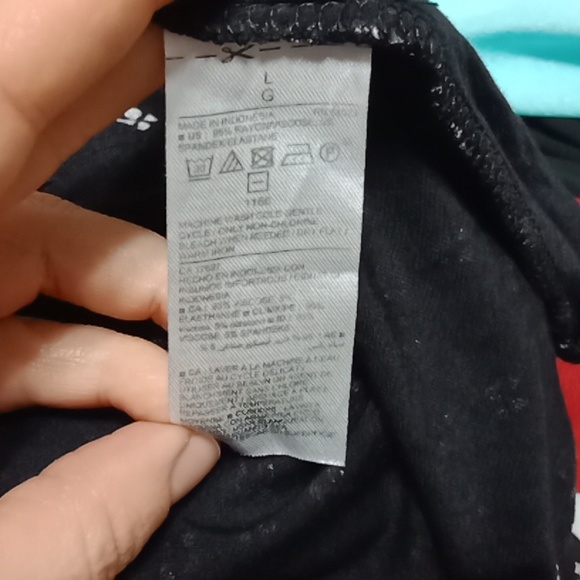 #218 Old Navy Black and White Women's V-Neck dress.  Size: Large - Picture 8 of 8